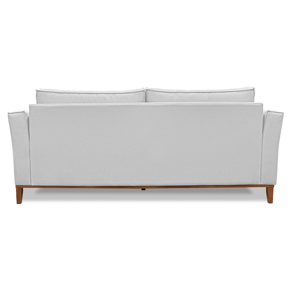 Sofá 3 Lugares Potenza Linho Rústico Grigio 230 cm