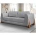 Sofá 3 Lugares Yves Linho Cinza 180 cm