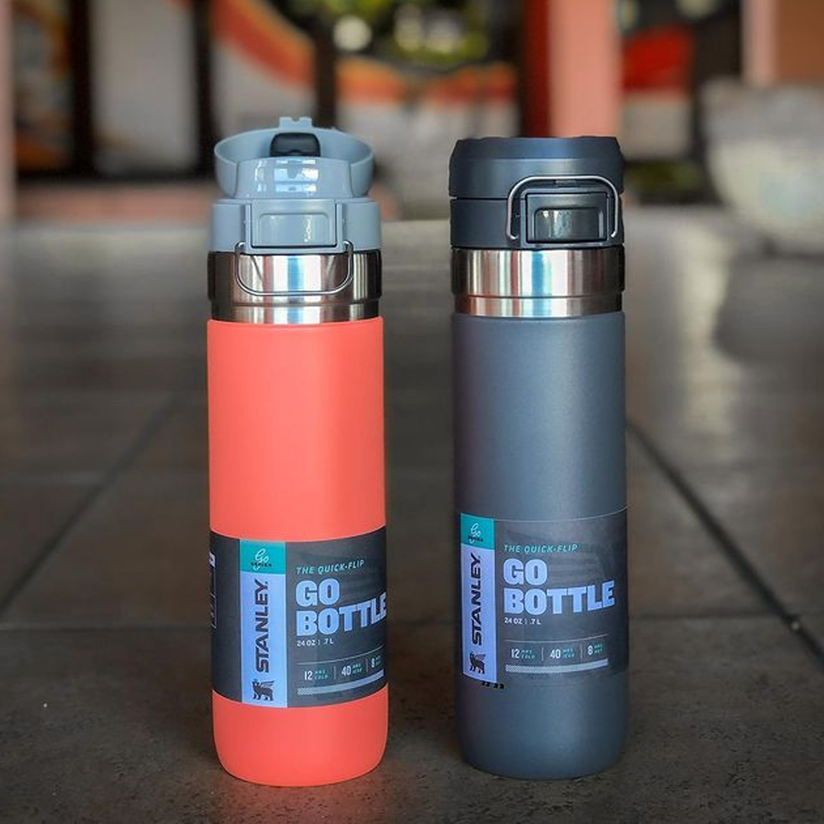 Garrafa Térmica Quick Flip 710ml Lagoon Da Stanley Cinza