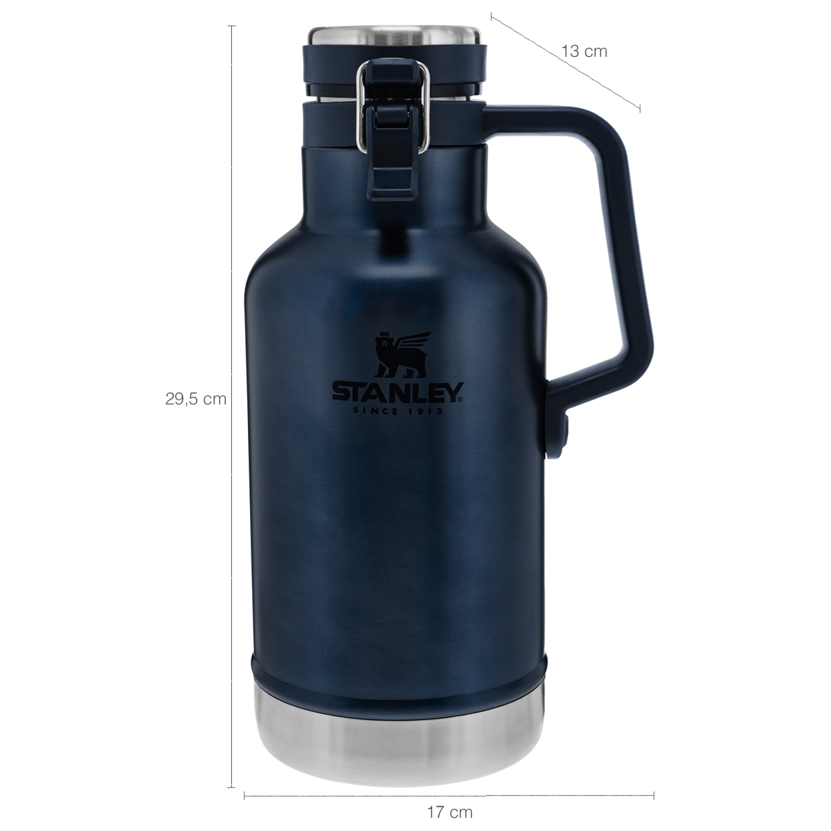 Garrafa Térmica Stanley 1,9L Garrafa Growler Cerveja Chopp Azul Nightfall