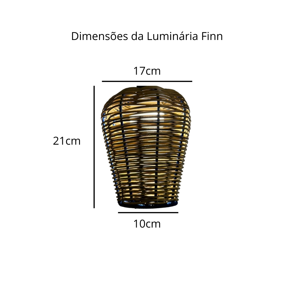 Luminária Pendente de Teto Trançado Artesanal Caramelo - Finn