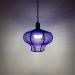 Luminária Pendente de Teto Trançado Artesanal Roxo - Blade
