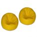 kit 2 Puffs Redondo Pop Amarelo - Stay Puff