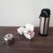 Conjunto 10 Porta Sachês Mexedor Açúcar Adoçante Chás Organizador Mesa Café Branco