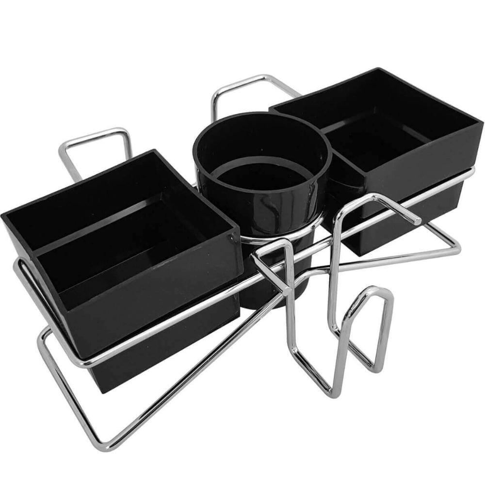 Kit 3 Porta Sachês de Mesa Açúcar Guardanapo Adoçante Mexedo