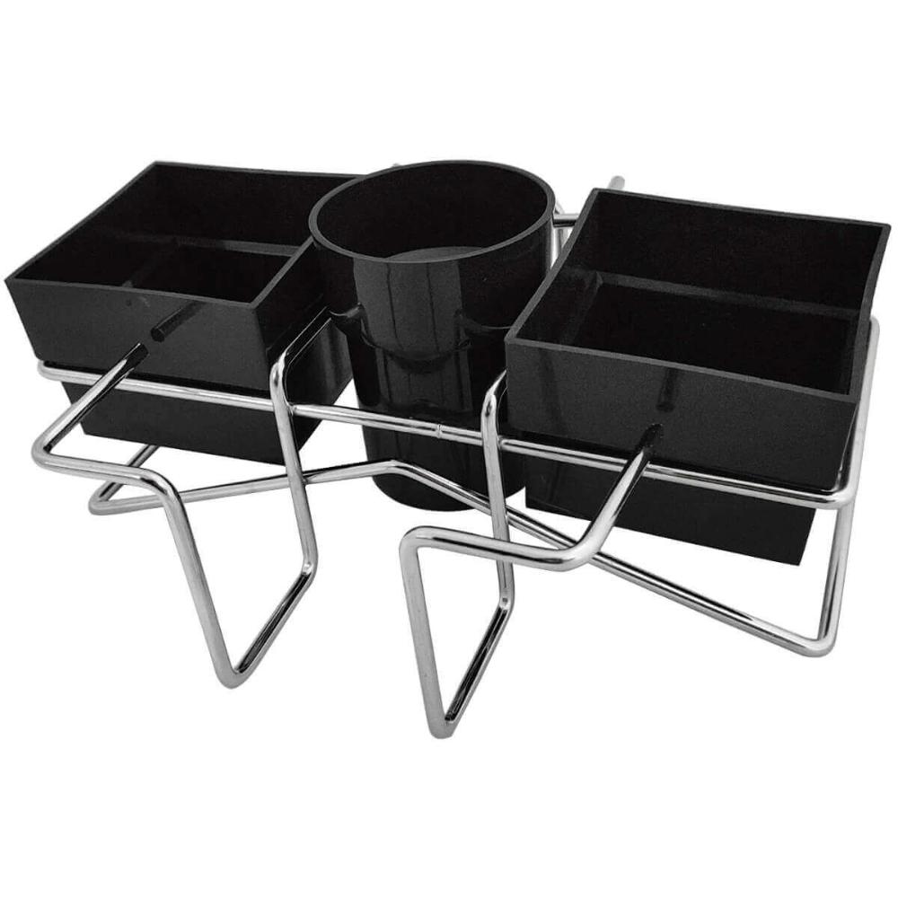 Kit 3 Porta Sachês de Mesa Açúcar Guardanapo Adoçante Mexedo