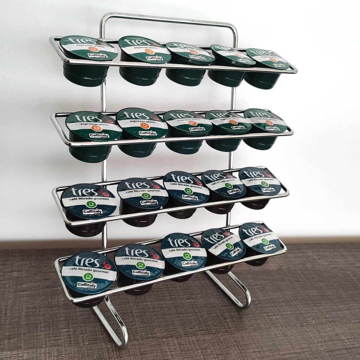 Porta Cápsulas Suporte para Cápsulas de Café Organizador Três Corações