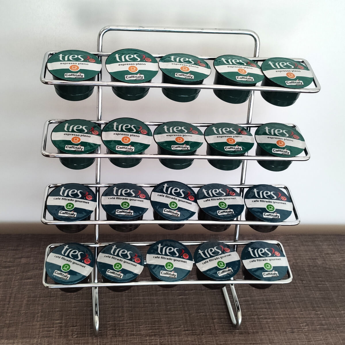 Porta Cápsulas Suporte para Cápsulas de Café Organizador Três Corações