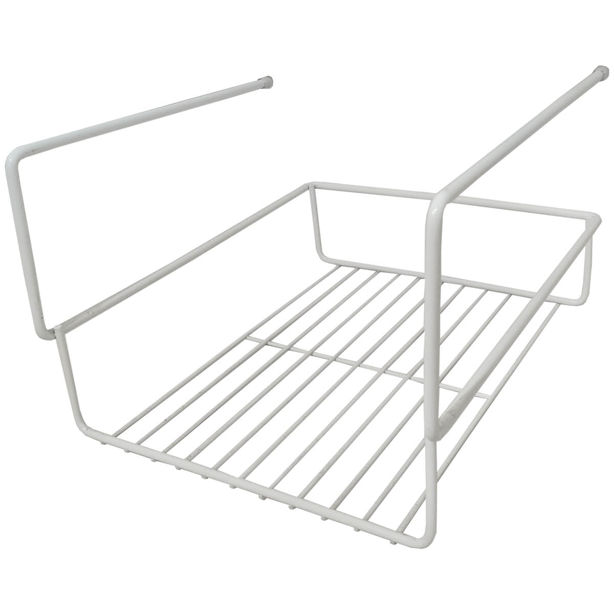 Prateleira De Encaixe 24cm Organizador Cesto Pequeno Aramado Branco