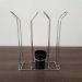 Suporte Copo Descartável 50 80ml e 180 200ml Porta Copos Colheres Cafe Organizador Preto