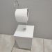 Suporte Para Papel Higiênico Com Lixeira De Chão Banheiro Branco