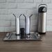 Suporte Porta Copo Descartável 50 80ml e 180 200ml Organizador de Copos e Colheres Café Preto Fosco Stolf