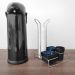 Suporte Porta Copos 50ml 80ml Porta Saches Açúcar Colheres Mexedor Organizador Preto