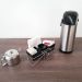 Suporte Porta Sachês Açúcar Mexedor Adoçante Chás Organizador para Mesa do Café Preto