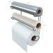 Suporte Rolos Porta Papel Toalha Alumínio PVC Plástico Filme de Parede Preto Stolf