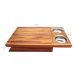 Tábua De Carne Com Bandeja Tábua Para Servir 44x30cm