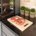 Tábua de Carne de Madeira Pinus com Pegador- Stolf 35x21