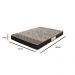 Colchão Viúva Inteiro Espuma D45 Medida Especial 110x188 Dupla Face Style	