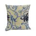 Almofada Decore Azul Estampado 40x40 com aba Têxtil Lar
