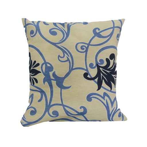 Capa de Almofada Decore Azul Floral 1 peça