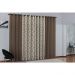 Cortina de Janela para varão Larissa Prime Marrom Novo 1 peça Textil Lar