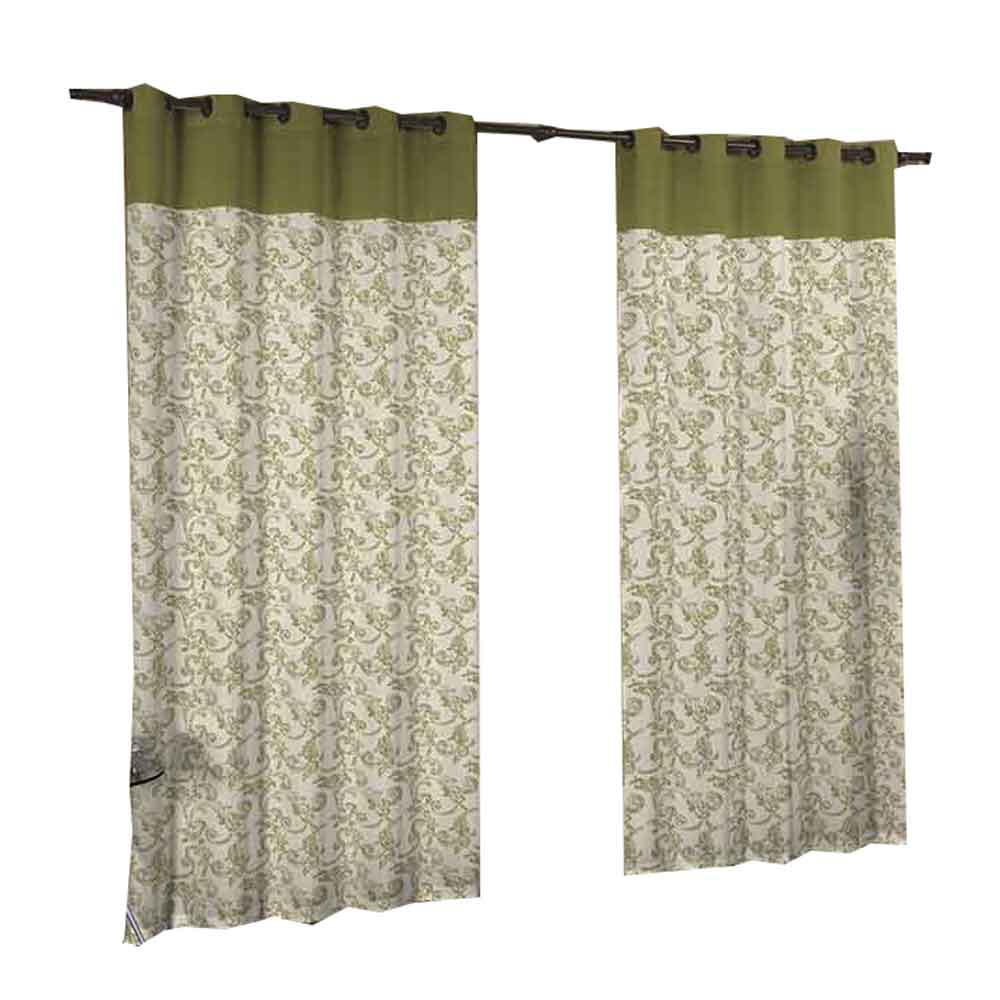 Cortina de Janela para varão Larissa Prime Mugo Novo 1 peça Textil Lar