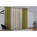 Cortina de Parede para varão Duda Prime Verde 1 peça Textil Lar