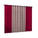 Cortina de Parede para varão Larissa Prime Vermelho Novo 1 peça Textil Lar