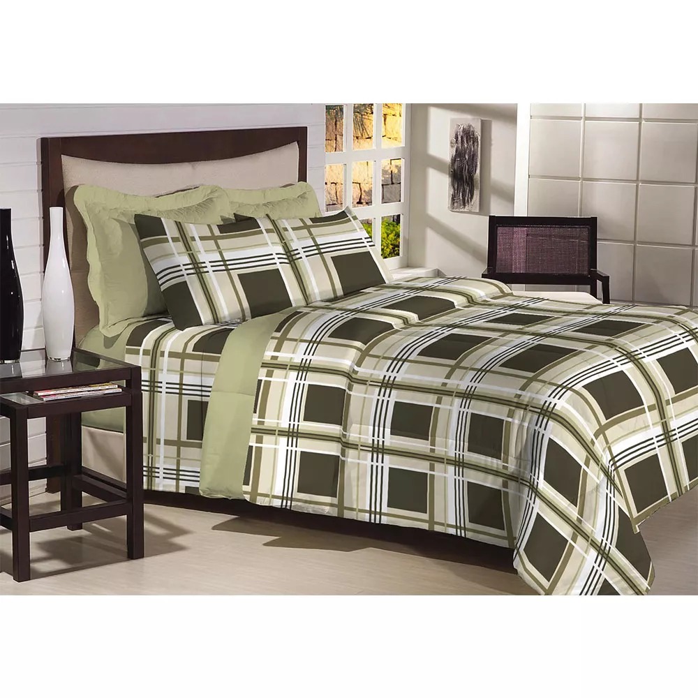 Edredom Dupla Face Casal 150 fios Primore Scott Textil Lar