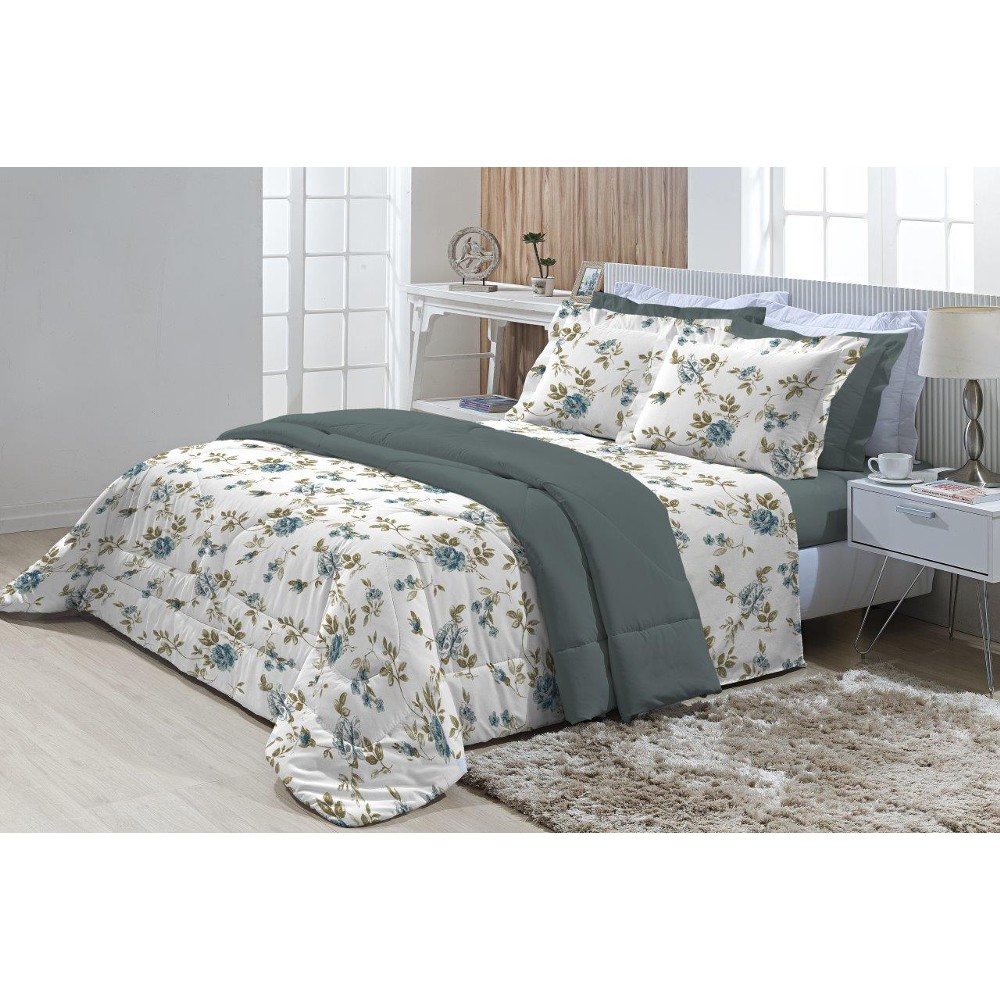 Jogo de Cama Casal 180 fios Innovare Manuela 4 peças