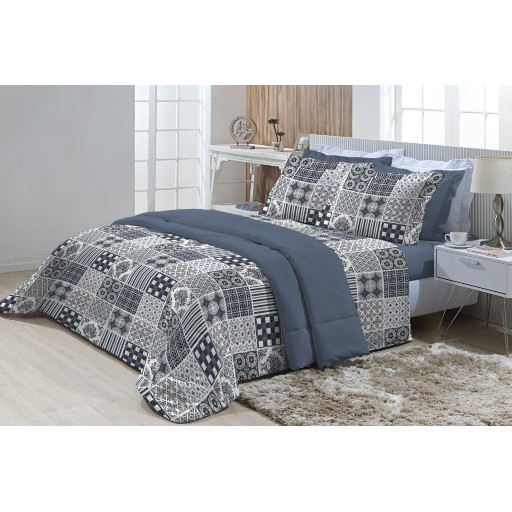 Jogo de Cama Solteiro 180 fios Innovare Évora 3 peças Textil Lar