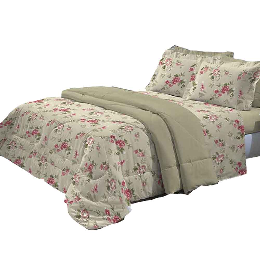 Jogo de Cama Solteiro 180 fios Innovare Kensington 3 peças Textil Lar