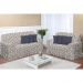 Kit Capa de Sofá 2 e 3 lugares Decore Azul Marinho Estampado 2 peças Textil Lar