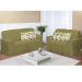 Kit Capa de Sofá Rajado 2 e 3 lugares Decore Musgo 2 peças Textil Lar