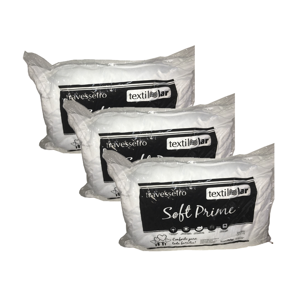 Kit de Travesseiro 4 peças Soft Prime 50x70 Textil Lar