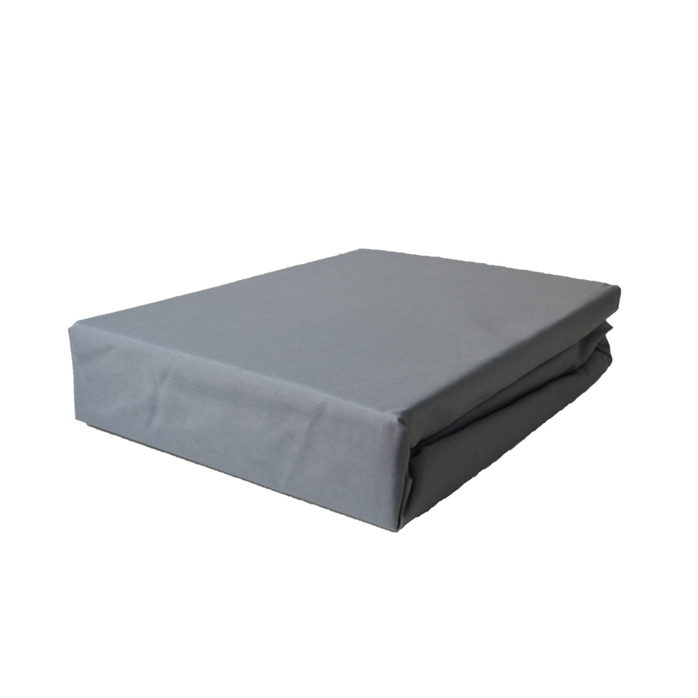 Lençol Avulso Solteiro com elástico 180 fios Innovare Cinza Escuro 1 peça Textil Lar