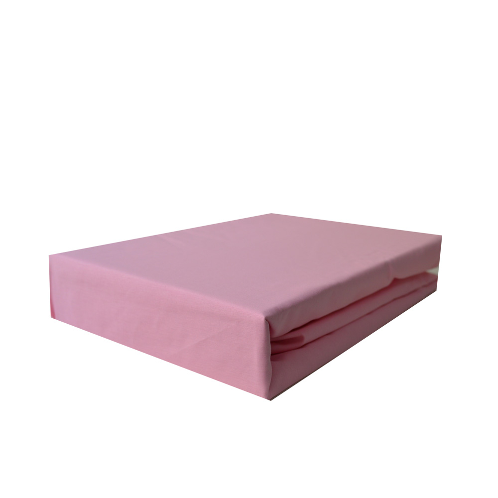 Lençol Avulso Solteiro com elástico 180 fios Innovare Rosa 1 peça Textil Lar