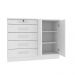 Cômoda Istambul 2 Portas 5 Gavetas TCIL Branco