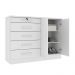 Cômoda Istambul 2 Portas 5 Gavetas TCIL Branco
