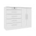 Cômoda Istambul 2 Portas 5 Gavetas TCIL Branco
