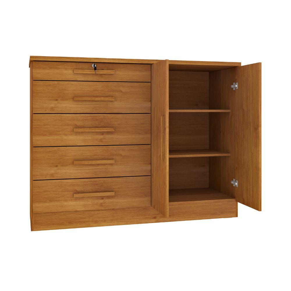 Cômoda Istambul 2 Portas 5 Gavetas TCIL Cinamono