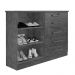 Cômoda New Athos 5 Gavetas com Sapateira D'Doro Branco
