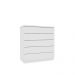 Cômoda Premium Branco 5 Gavetas Móveis Tcil