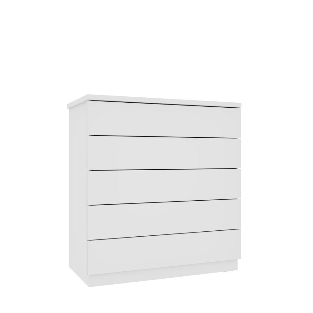 Cômoda Premium Neve 5 Gavetas Móveis Tcil