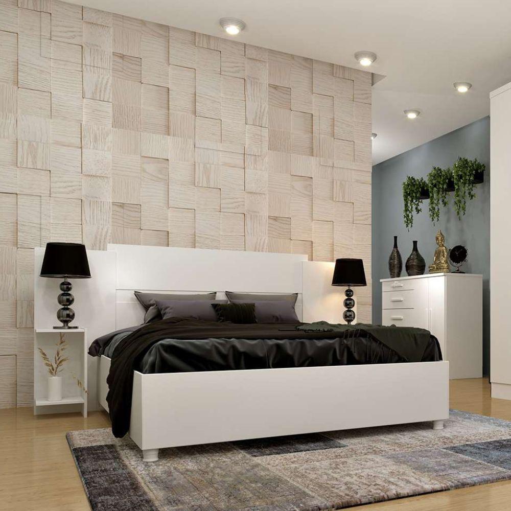 Cabeceira Arizona Casal Extensível Branco