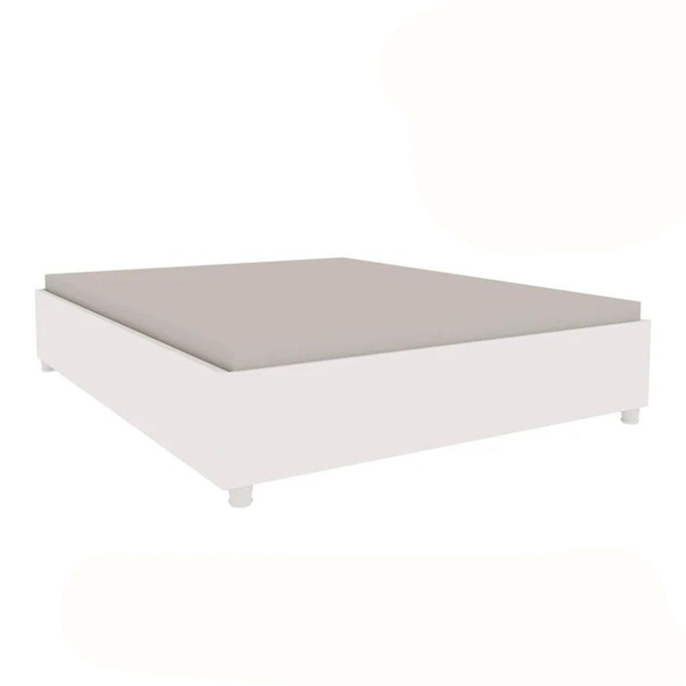 Cama Box Casal 193Cmx144Cm Mônaco Neve