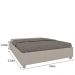 Cama Box Mônaco Casal Queen TCIL Off White