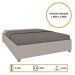 Cama Box Mônaco Casal Queen TCIL Off White
