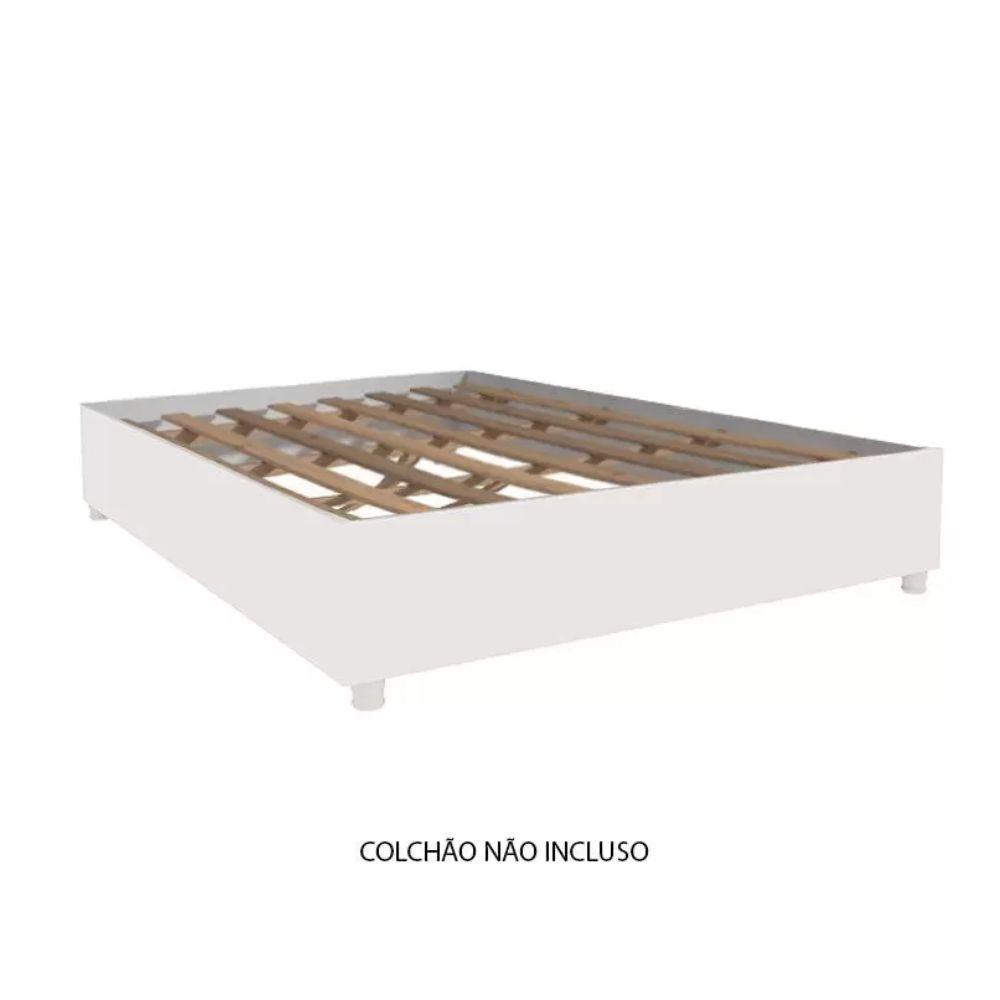 Cama Box Mônaco Casal TCIL Branco