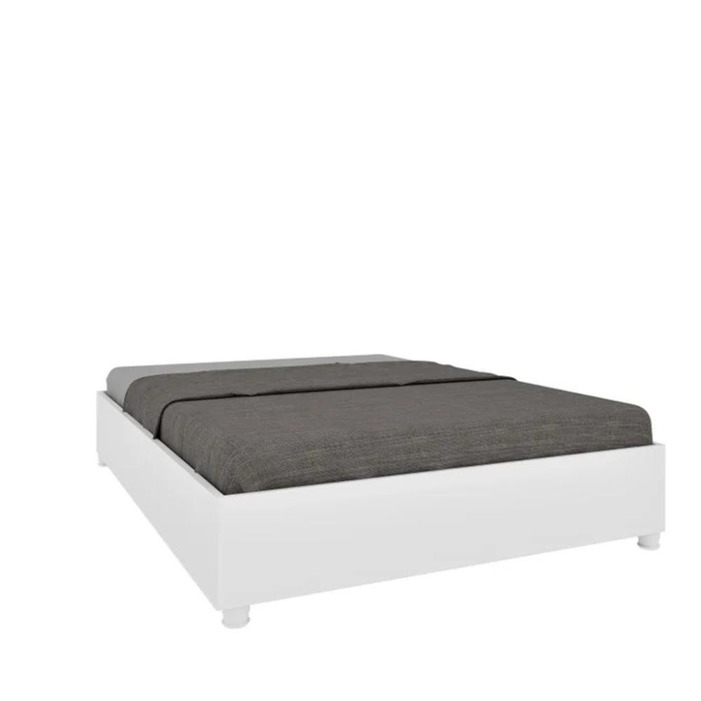 Cama Box Queen Mônaco Neve Móveis Tcil